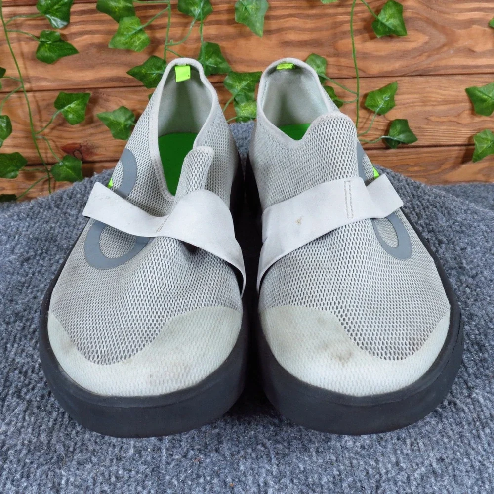 OOFOS OOmg Low Men Casual Recovery Shoe Size 9 Walking Comfort Gray‎ Fabric